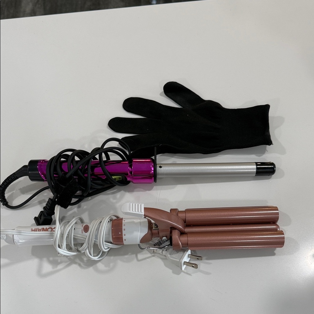 BedHead Pink and Rose Gold Hair Styling Set
